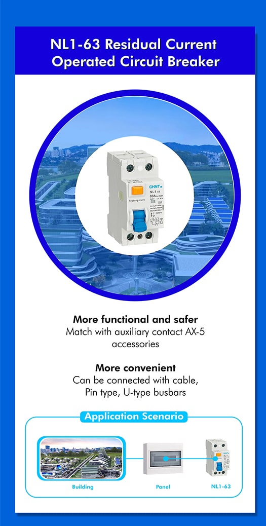 NL1-63 Residual Current Operated Circuit Breaker