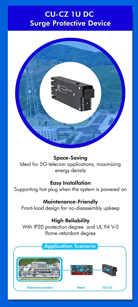 CU-CZ 1U DC Surge Protective Device