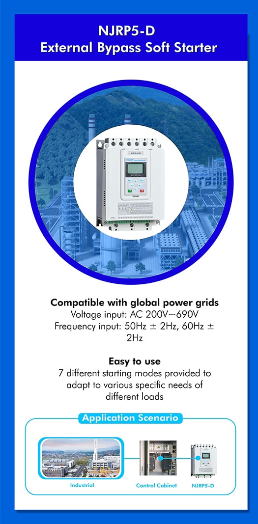 NJRP5-D External Bypass Soft Starter