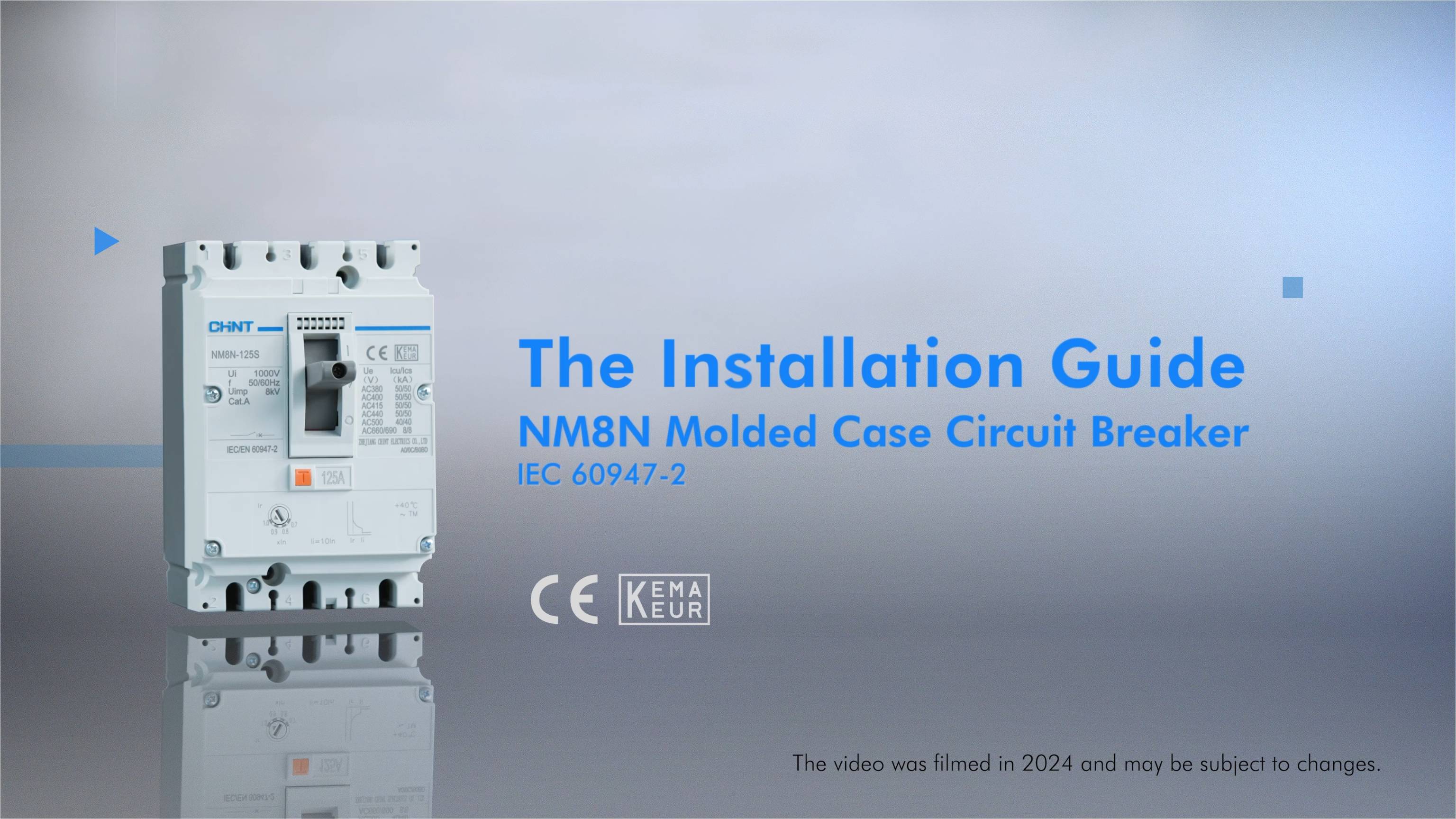 Install NM8N Molded Case Circuit Breaker